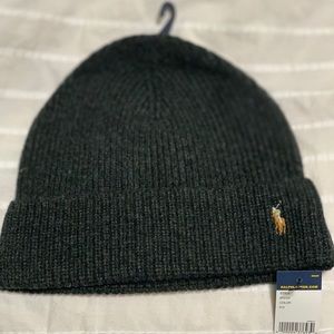 Merino Wool Men’s Polo Beanie Hat